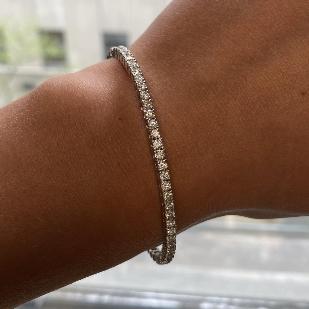 Rachel Koen Diamond Ladies Cuff Bracelet 14K White Gold 1.88cttw